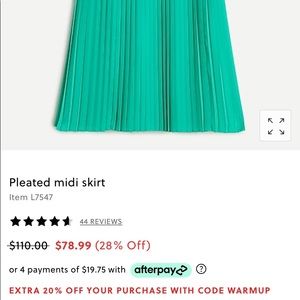 JCREW pleated MIDI Skirts. 2 for the price of 1